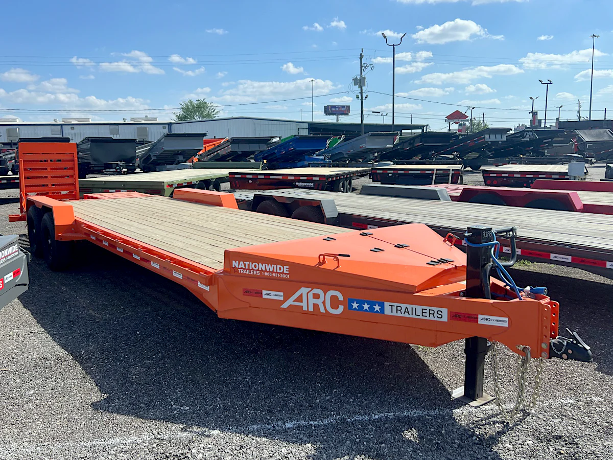 ARC Trailers 24'x83" 14K HD Equipment Hauler w/ 4' Dovetail & Bigfoot Ramps (BEQ) - Stock #87394 - Image 1 of 4 ARC Trailers 24'x83" 14K HD Equipment Hauler w/ 4' Dovetail & Bigfoot Ramps (BEQ) - Stock #87394 - Image 1 of 4