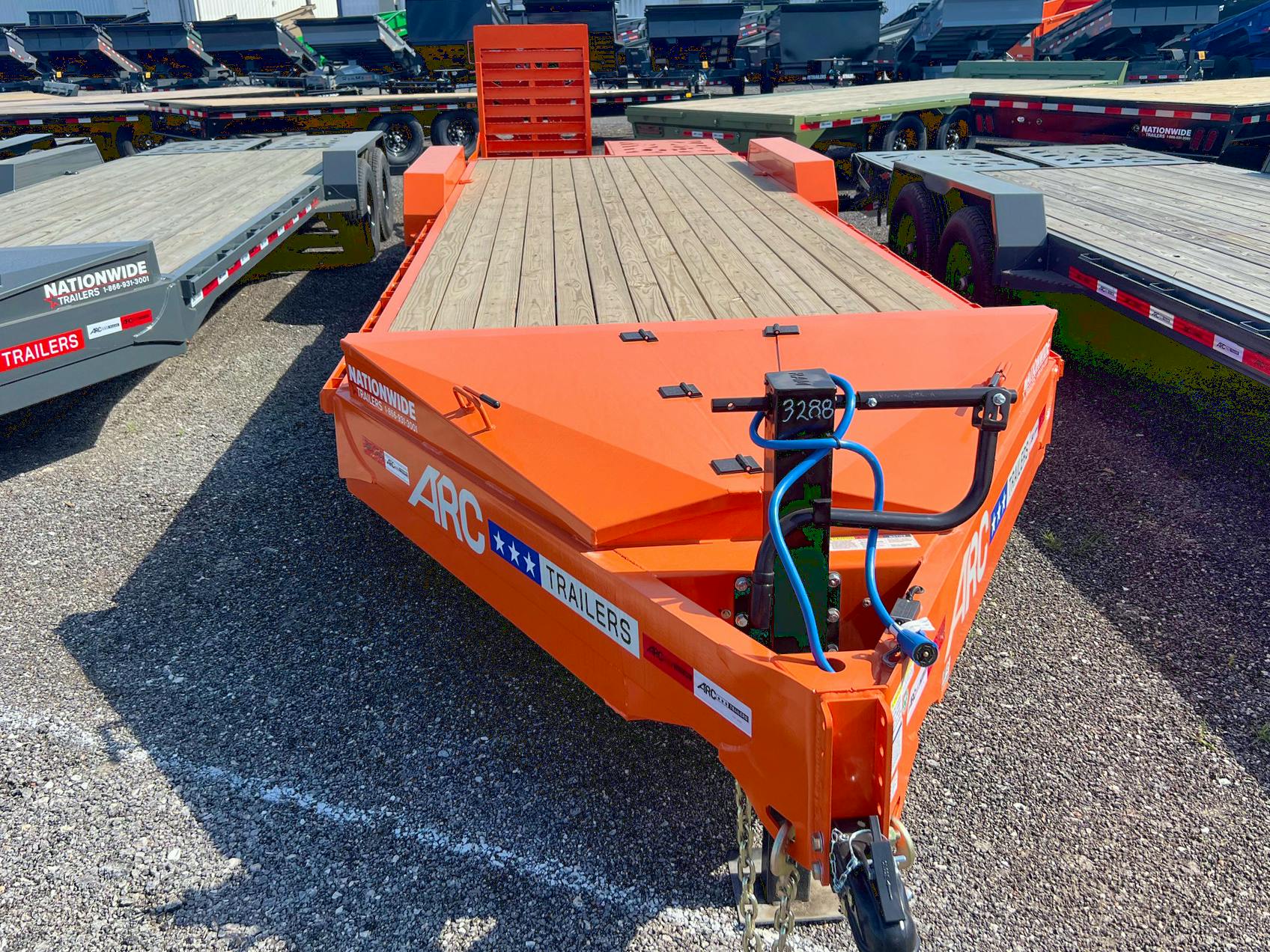 ARC Trailers 24'x83" 14K HD Equipment Hauler w/ 4' Dovetail & Bigfoot Ramps (BEQ) - Stock #87394 - Image 2 of 4