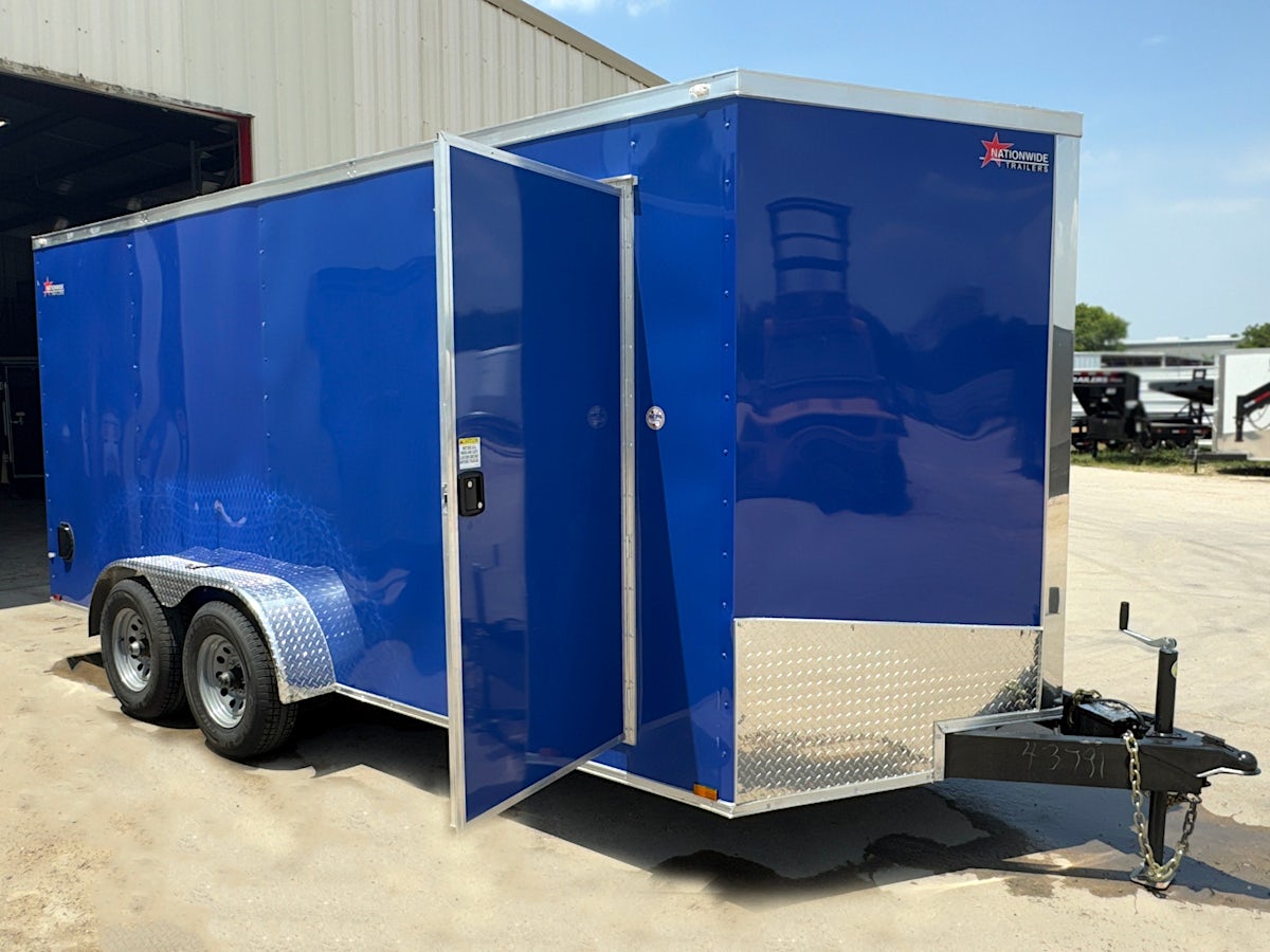 Spartan 7'x16' Enclosed Cargo Trailer w/ Rear Ramp Door (C2) - Stock #87410 - Image 3 of 8 Spartan 7'x16' Enclosed Cargo Trailer w/ Rear Ramp Door (C2) - Stock #87410 - Image 3 of 8