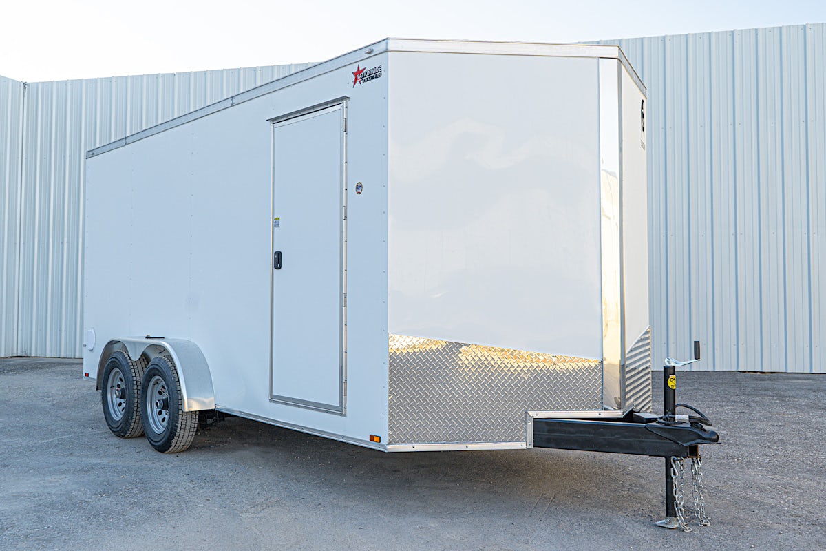 Spartan 7'x16' Enclosed Cargo Trailer w/ Rear Ramp Door (C2) - Stock #87412 - Image 2 of 5 Spartan 7'x16' Enclosed Cargo Trailer w/ Rear Ramp Door (C2) - Stock #87412 - Image 2 of 5