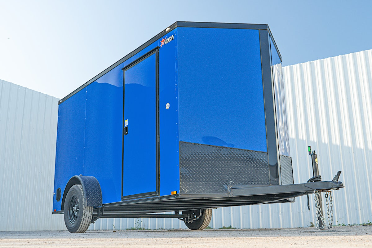 Spartan 6'x12' Enclosed Cargo Trailer w/ Rear Ramp Door (C1) - Stock #87413 - Image 3 of 16 Spartan 6'x12' Enclosed Cargo Trailer w/ Rear Ramp Door (C1) - Stock #87413 - Image 3 of 16