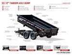 PJ Trailers 12'x72" Hydraulic Dump Trailer w/ 20" Sides (D3) Stock #87419 - Thumbnail 24