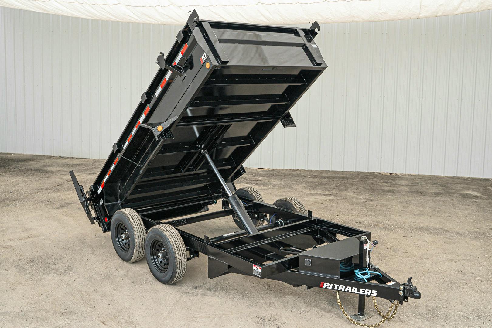PJ Trailers 12'x72" Hydraulic Dump Trailer w/ 20" Sides (D3) - Stock #87419 - Image 2 of 24