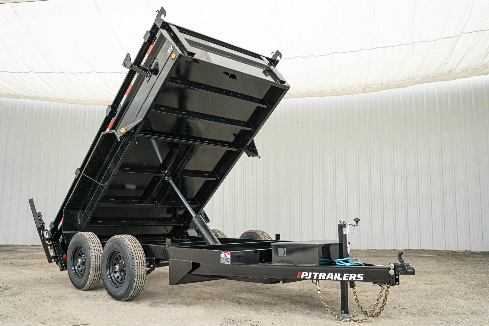 PJ Trailers 12'x72" Hydraulic Dump Trailer w/ 20" Sides (D3) - Stock #87419 - Image 6 of 24