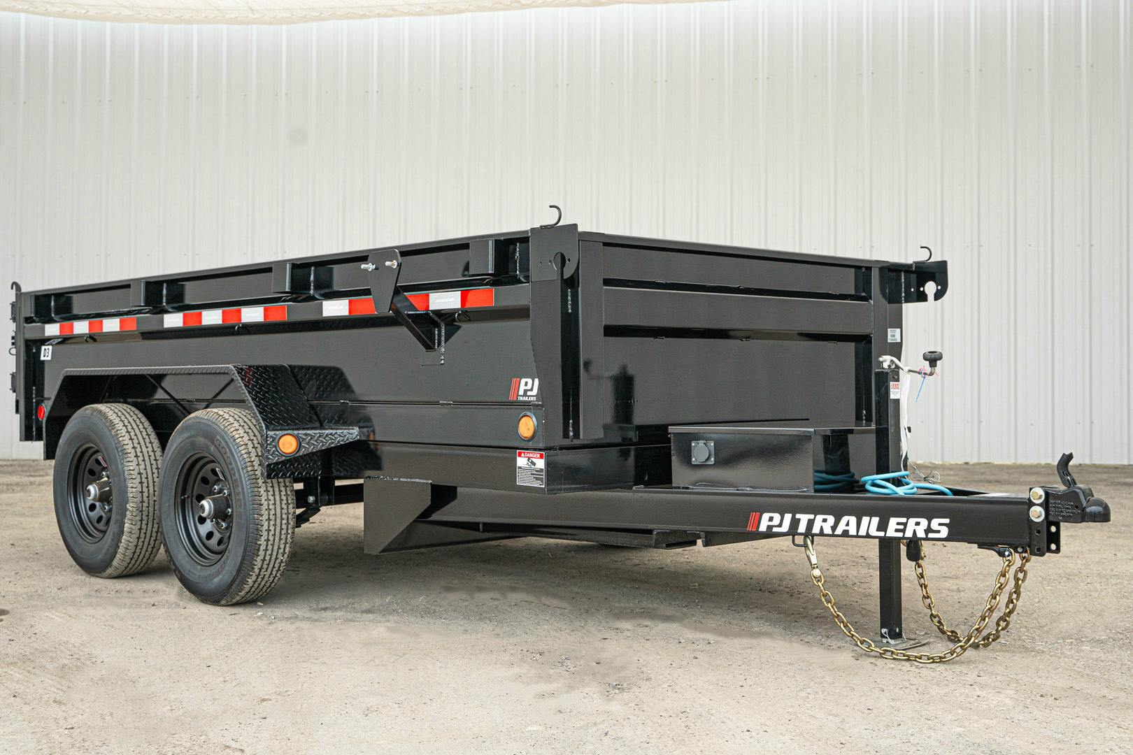 PJ Trailers 12'x72" Hydraulic Dump Trailer w/ 20" Sides (D3) - Stock #87419 - Image 7 of 24