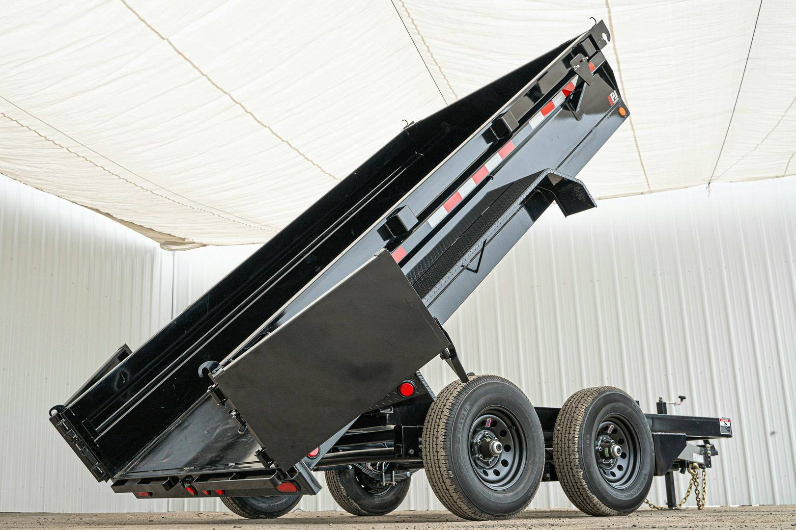 PJ Trailers 12'x72" Hydraulic Dump Trailer w/ 20" Sides (D3) - Stock #87419 - Image 20 of 24