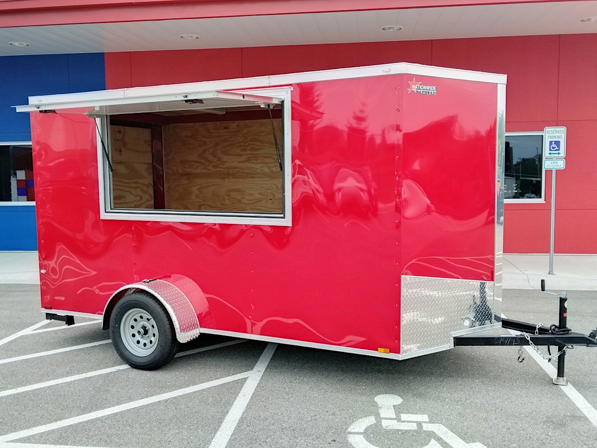 Spartan 6'x12' Concession Trailer (CC) - Stock #87446 - Image 2 of 6 Spartan 6'x12' Concession Trailer (CC) - Stock #87446 - Image 2 of 6