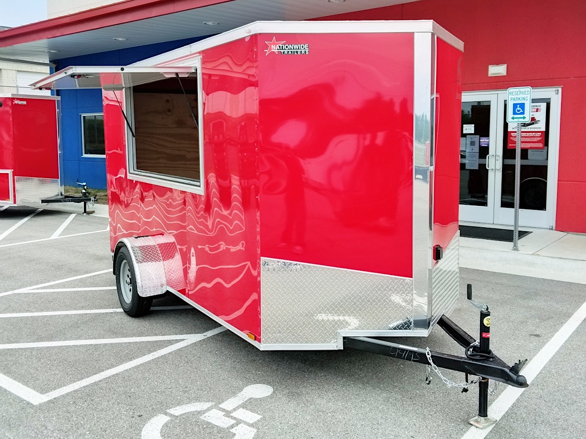 Spartan 6'x12' Concession Trailer (CC) - Stock #87446 - Image 3 of 6 Spartan 6'x12' Concession Trailer (CC) - Stock #87446 - Image 3 of 6