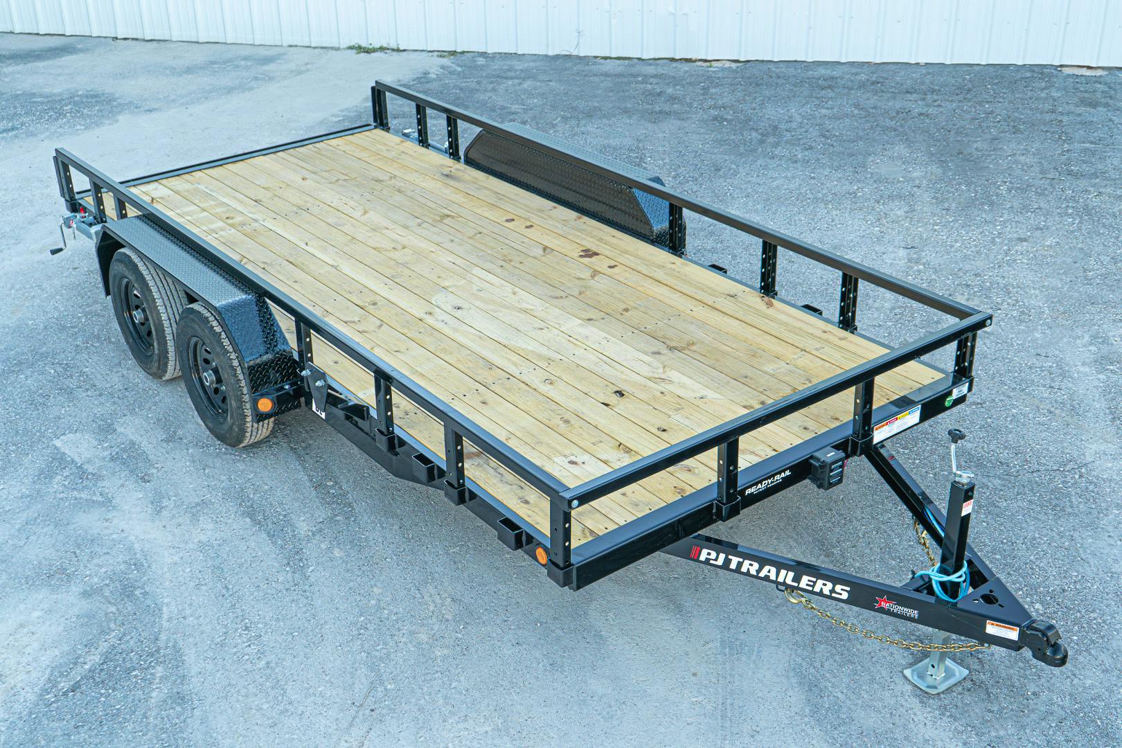 PJ Trailers 16'x83" Tandem Axle 4" Channel Utility Trailer (UL) - Image 4
