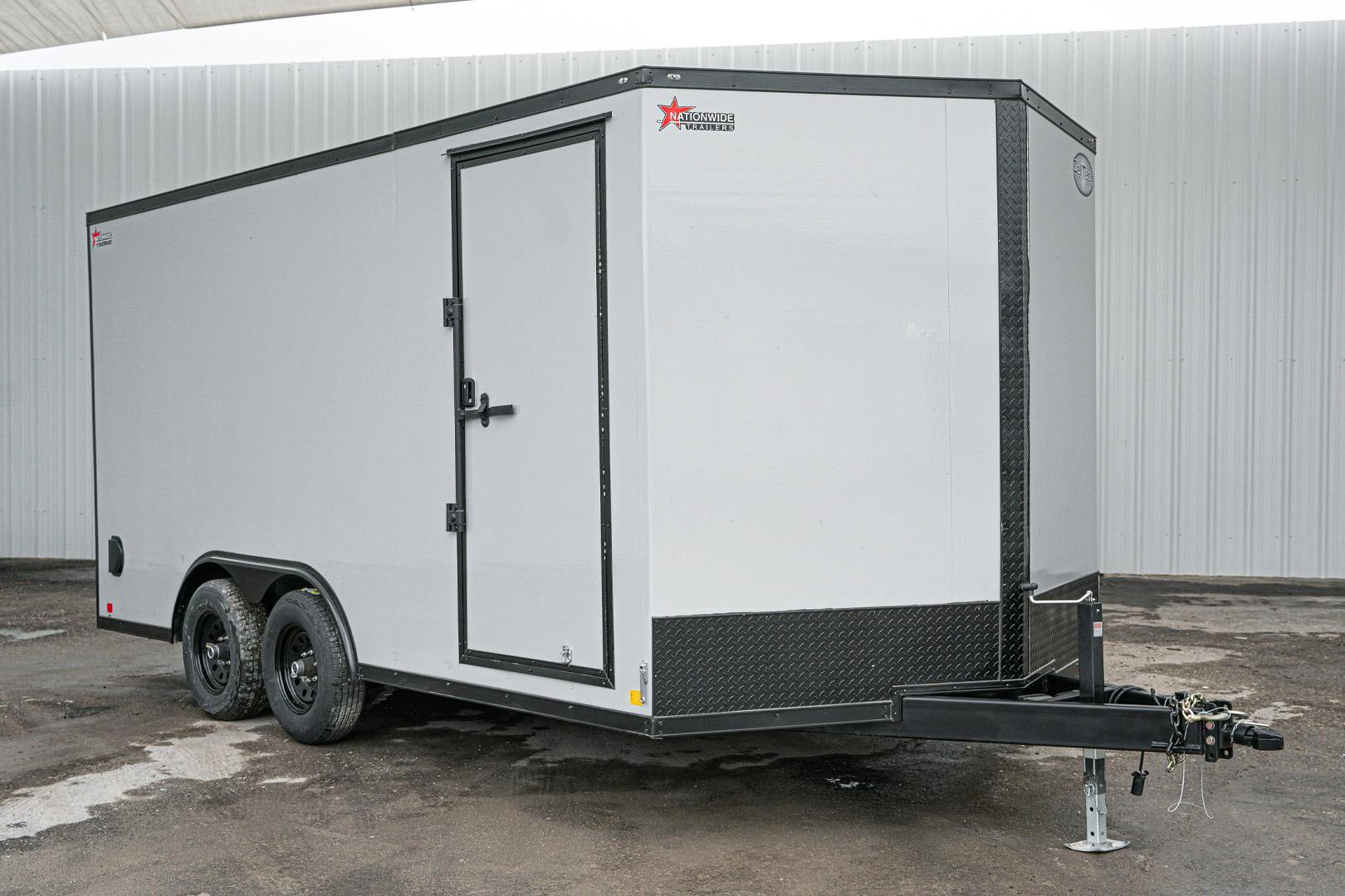 CellTech 7'x16' All-Steel Enclosed Cargo Trailer w/ Rear Ramp Door (C2) - Image 2