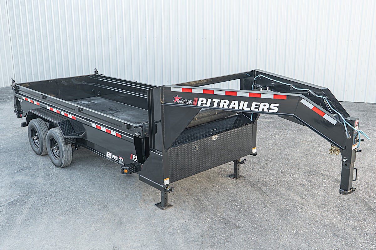 PJ Trailers 16'x83" Gooseneck Low Pro Dump Trailer w/ 2' Sides (DL) - Image 2