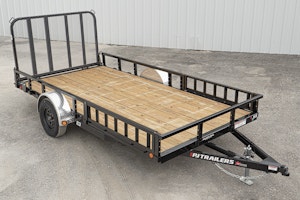 PJ Trailers 14'x83" Single Axle 4" Channel Utility Trailer (U8)