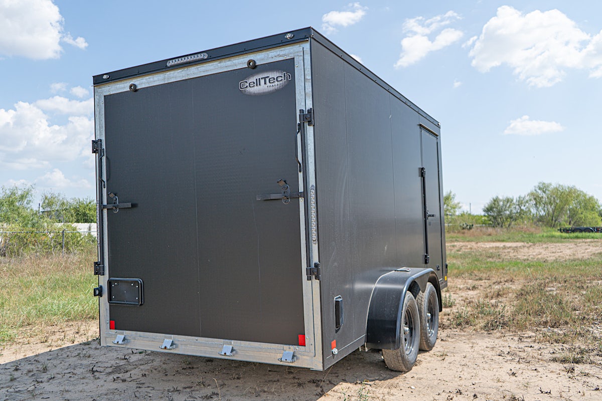 CellTech 7'x14' All-Steel Enclosed Cargo Trailer w/ Rear Ramp Door (C2) - Stock #87480 - Image 11 of 17 CellTech 7'x14' All-Steel Enclosed Cargo Trailer w/ Rear Ramp Door (C2) - Stock #87480 - Image 11 of 17