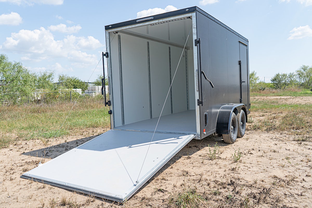 CellTech 7'x14' All-Steel Enclosed Cargo Trailer w/ Rear Ramp Door (C2) - Stock #87480 - Image 12 of 17 CellTech 7'x14' All-Steel Enclosed Cargo Trailer w/ Rear Ramp Door (C2) - Stock #87480 - Image 12 of 17