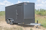 CellTech 7'x14' All-Steel Enclosed Cargo Trailer w/ Rear Ramp Door (C2) Stock #87480 - Thumbnail 1