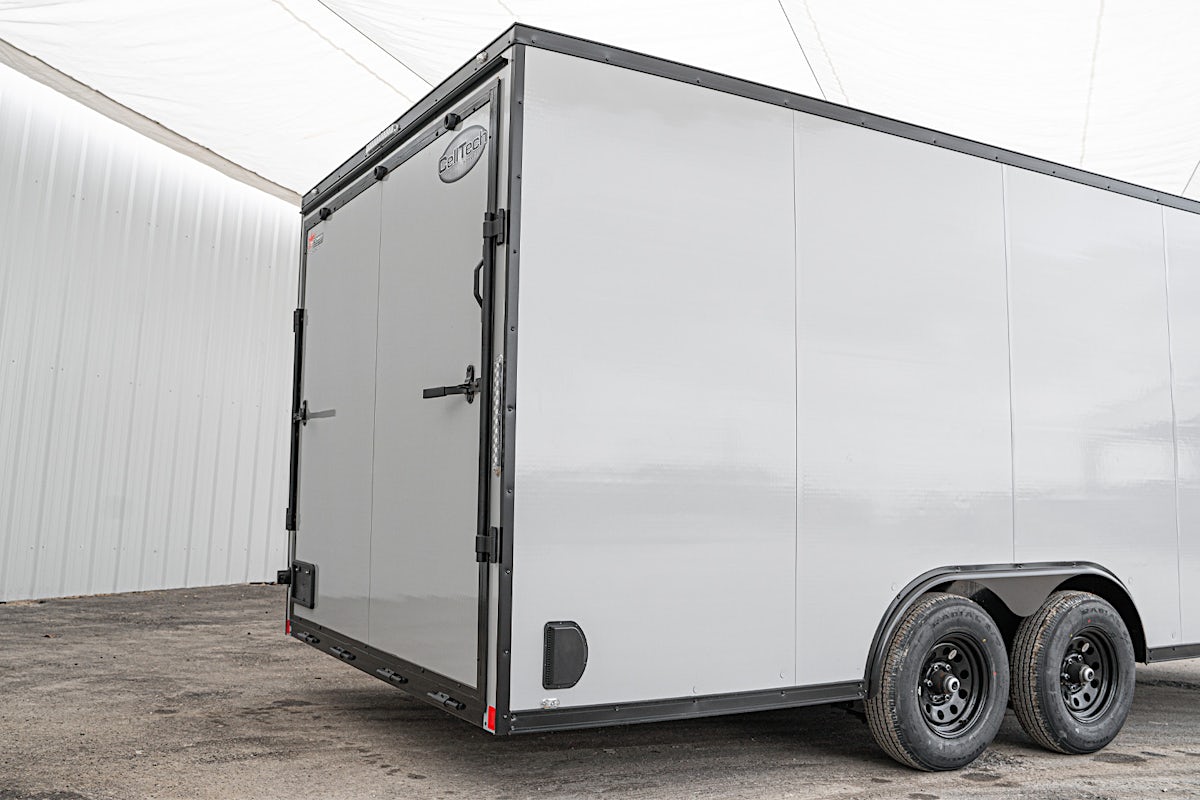 CellTech 8.5'x20' All-Steel Enclosed Cargo Trailer w/ Rear Ramp Door (C2) - Stock #87522 - Image 13 of 19 CellTech 8.5'x20' All-Steel Enclosed Cargo Trailer w/ Rear Ramp Door (C2) - Stock #87522 - Image 13 of 19