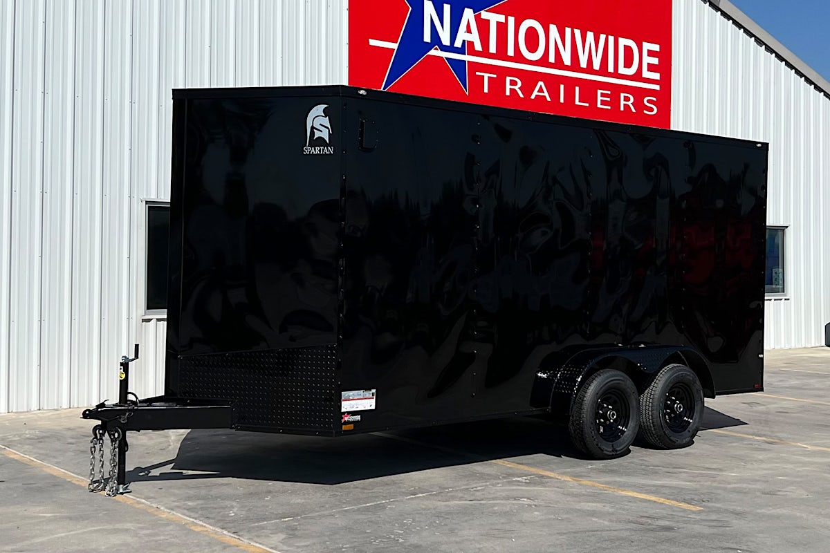 Spartan 7'x16' Enclosed Cargo Trailer w/ Rear Ramp Door (C2) - Stock #87551 - Image 1 of 1 Spartan 7'x16' Enclosed Cargo Trailer w/ Rear Ramp Door (C2) - Stock #87551 - Image 1 of 1