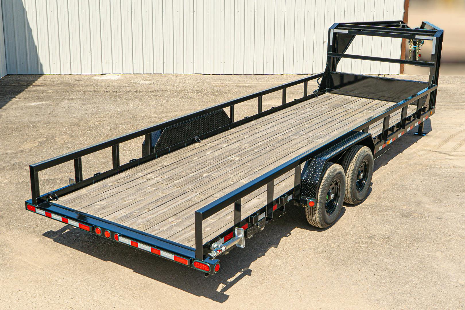 PJ Trailers 24'x83" Gooseneck Angle Pipetop Equipment Trailer (P8) - Stock #87572 - Image 16 of 22