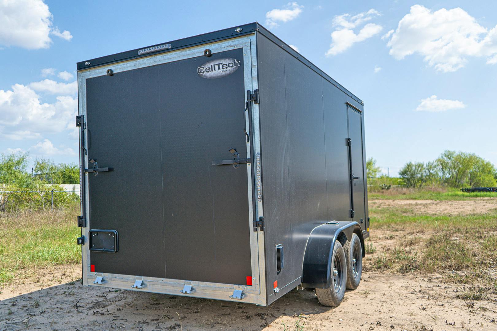 CellTech 7'x14' All-Steel Enclosed Cargo Trailer w/ Rear Ramp Door (C2) - Stock #87577 - Image 11 of 17