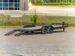 Texas Bragg 18'x83" Car Trailer w/ 2' Dovetail Stock #87600 - Thumbnail 4