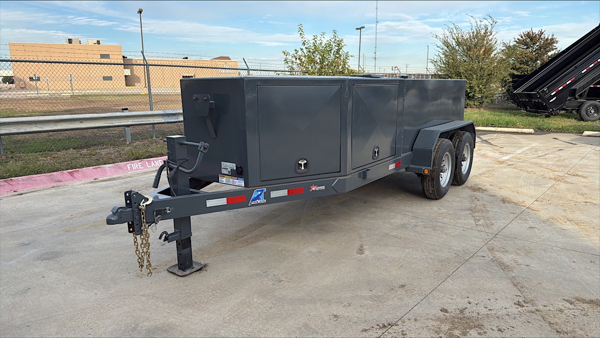 AT Trailers 16'X60" 750 Gallon Fuel Tank / 75 Gallon Def Tank Trailer - Stock #87617 - Image 1 of 1 AT Trailers 16'X60" 750 Gallon Fuel Tank / 75 Gallon Def Tank Trailer - Stock #87617 - Image 1 of 1
