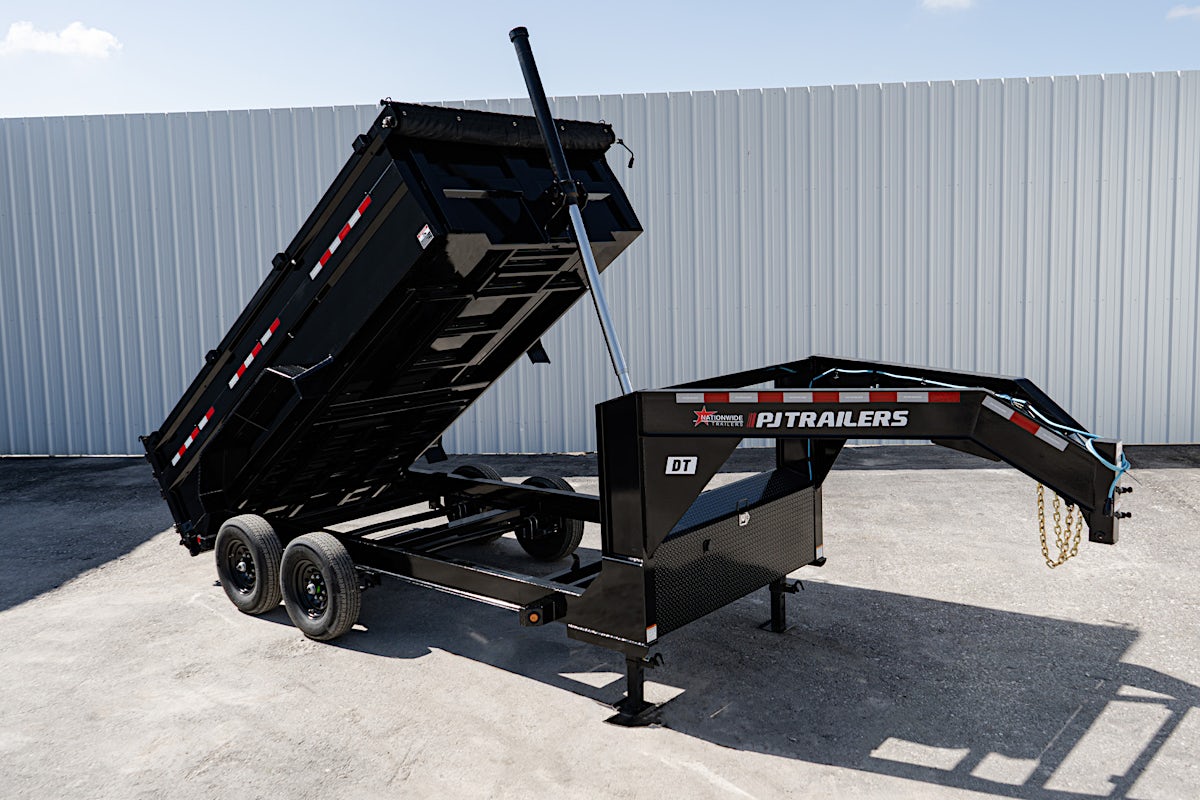 PJ Trailers 14'x83" GN Telescopic Dump Trailer w/ 3' Sides (DT) - Stock #87626 - Image 5 of 35 PJ Trailers 14'x83" GN Telescopic Dump Trailer w/ 3' Sides (DT) - Stock #87626 - Image 5 of 35