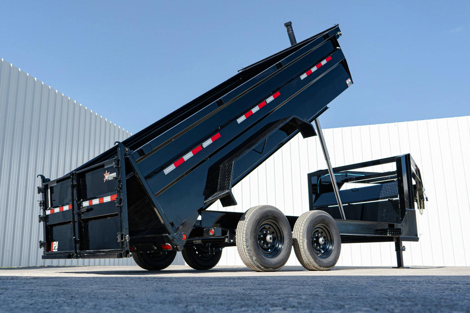 PJ Trailers 14'x83" GN Telescopic Dump Trailer w/ 3' Sides (DT) - Stock #87626 - Image 33 of 35