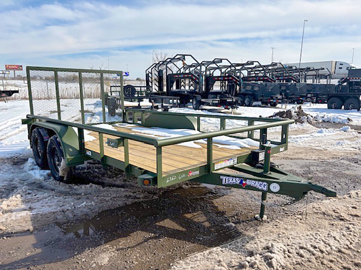 Texas Bragg 14'x83" Utility Trailer w/ 4' Gate (U2) - Stock #87637 - Image 1 of 6