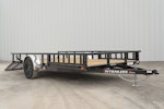 PJ Trailers 14'x83" Single Axle 4" Channel Utility Trailer (U8) Stock #87640 - Thumbnail 4