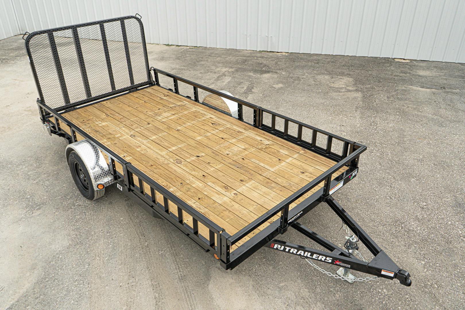 PJ Trailers 14'x83" Single Axle 4" Channel Utility Trailer (U8) - Stock #87640 - Image 7 of 19
