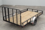 PJ Trailers 14'x83" Single Axle 4" Channel Utility Trailer (U8) Stock #87640 - Thumbnail 14