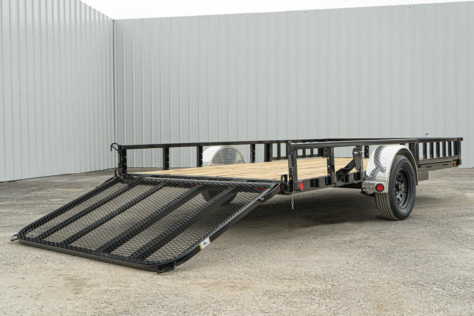 PJ Trailers 14'x83" Single Axle 4" Channel Utility Trailer (U8) - Stock #87640 - Image 17 of 19