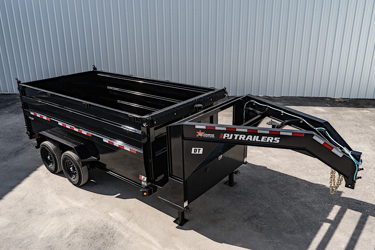 PJ Trailers 14'x83" GN Telescopic Dump Trailer w/ 4' Sides (DT) - Stock #87641 - Image 7 of 36 PJ Trailers 14'x83" GN Telescopic Dump Trailer w/ 4' Sides (DT) - Stock #87641 - Image 7 of 36
