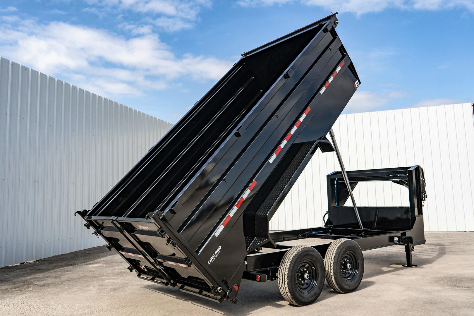 PJ Trailers 14'x83" GN Telescopic Dump Trailer w/ 4' Sides (DT) - Stock #87641 - Image 24 of 36