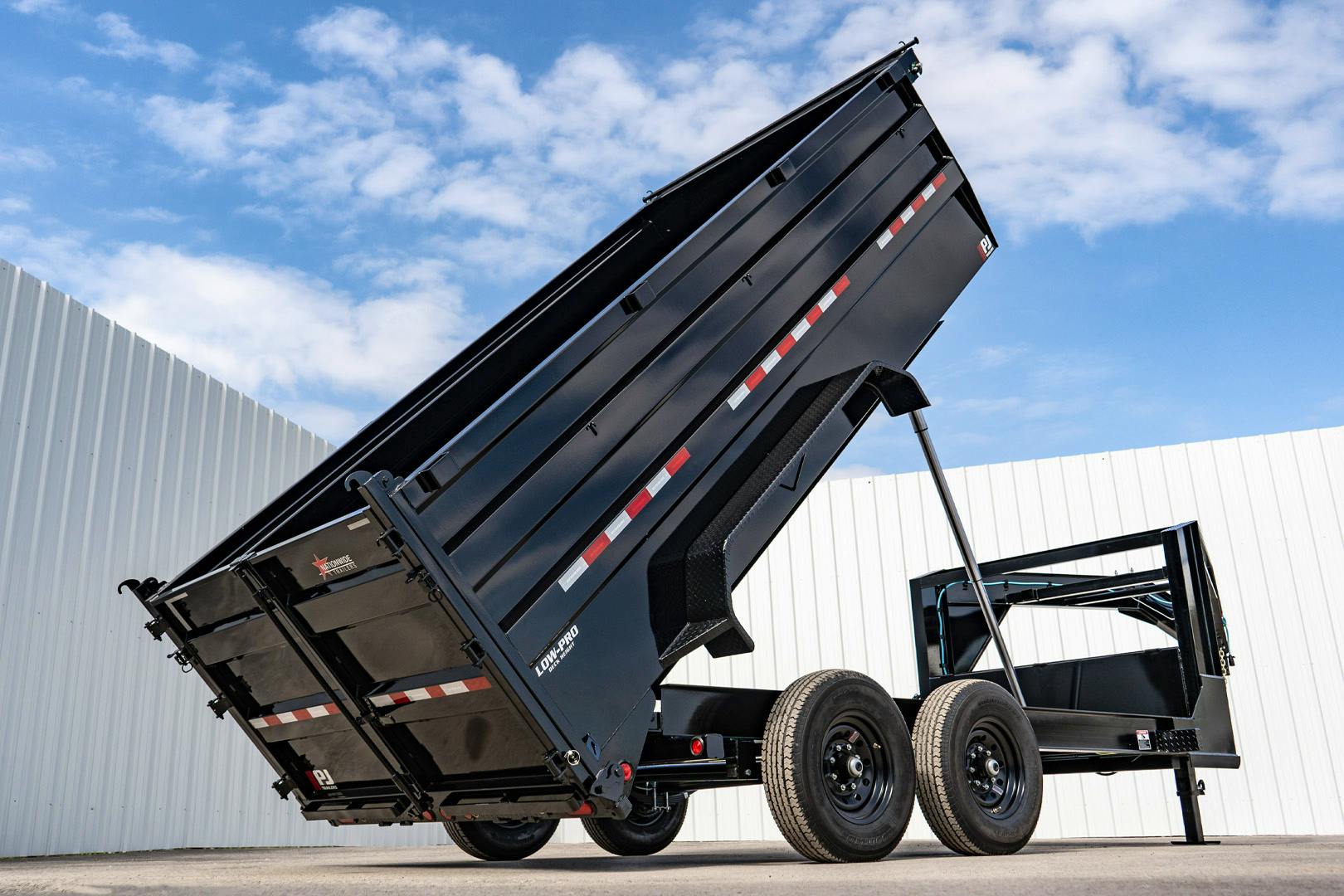 PJ Trailers 14'x83" GN Telescopic Dump Trailer w/ 4' Sides (DT) - Stock #87641 - Image 26 of 36