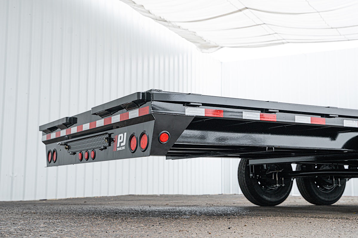 PJ Trailers 32'x102" Gooseneck Low Pro Flatbed Trailer w/ Singles (LS) - Stock #87655 - Image 15 of 16 PJ Trailers 32'x102" Gooseneck Low Pro Flatbed Trailer w/ Singles (LS) - Stock #87655 - Image 15 of 16