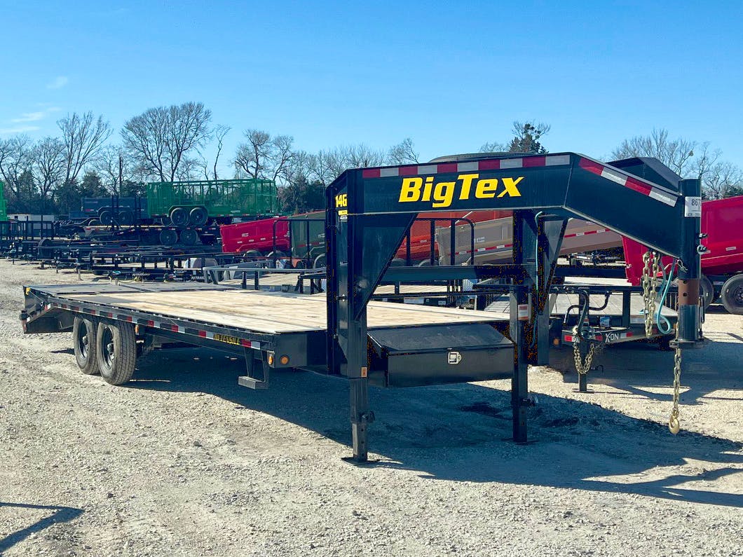 Big Tex USED 20'x102" Flatbed Trailer w/ 5ft Dovetail - Stock #87659 - Image 1 of 5