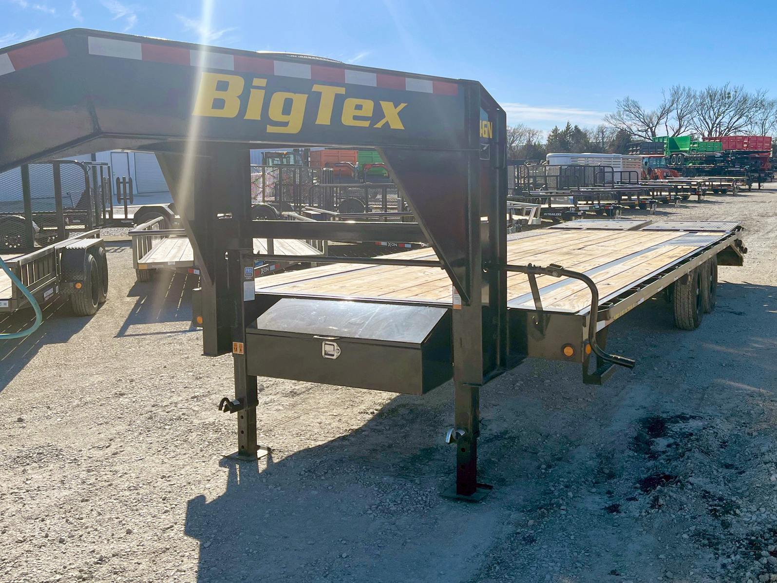 Big Tex USED 20'x102" Flatbed Trailer w/ 5ft Dovetail - Stock #87659 - Image 2 of 5