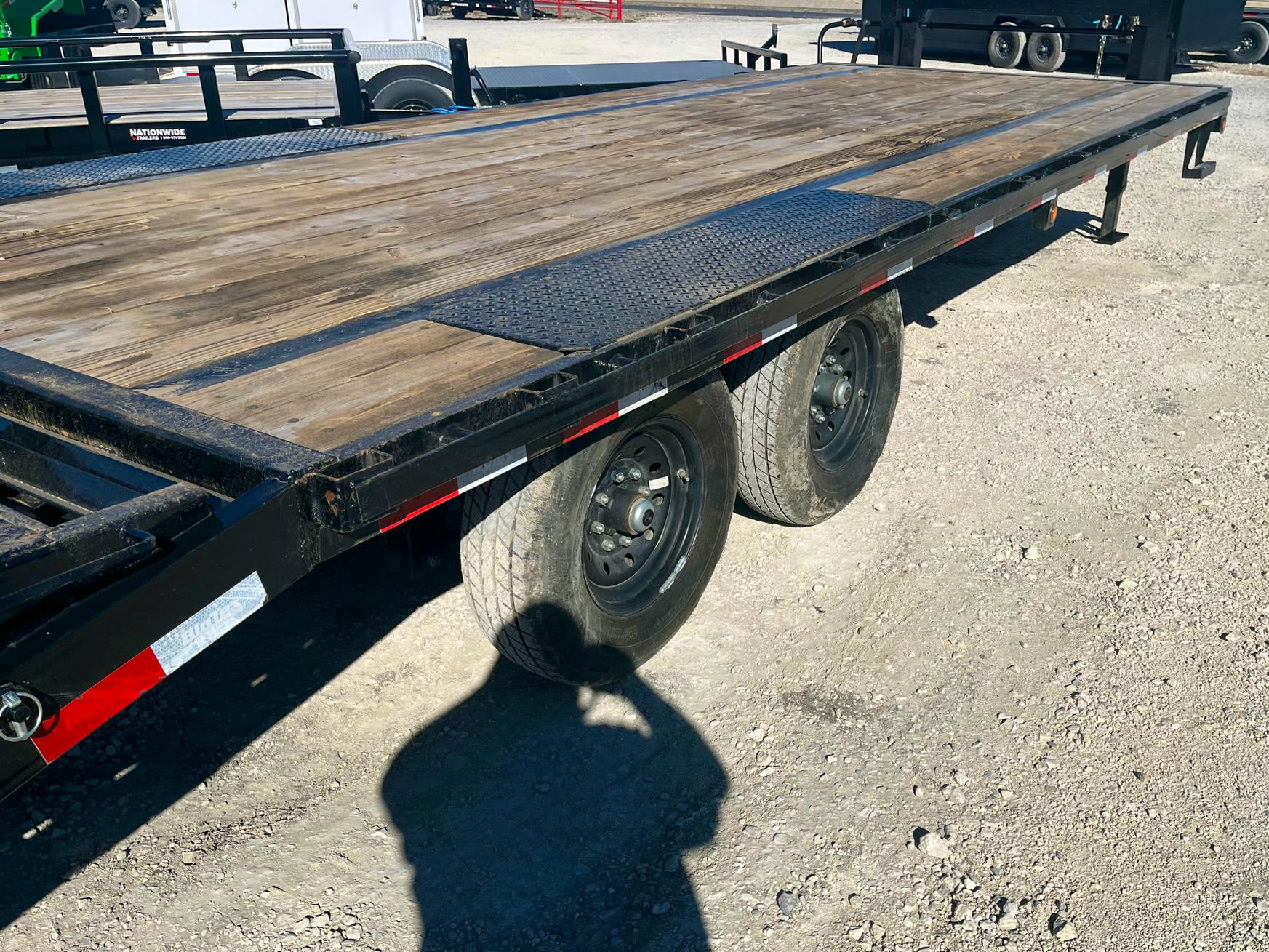 Big Tex USED 20'x102" Flatbed Trailer w/ 5ft Dovetail - Stock #87659 - Image 3 of 5