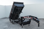 PJ Trailers 16'x83" Gooseneck HD Low Pro Dump Trailer w/ 3' Sides (DE) Stock #87665 - Thumbnail 1
