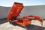 PJ Trailers 16'x83" Gooseneck HD Low Pro Dump Trailer w/ 3' Sides (DE) Stock #87666 - Thumbnail 1