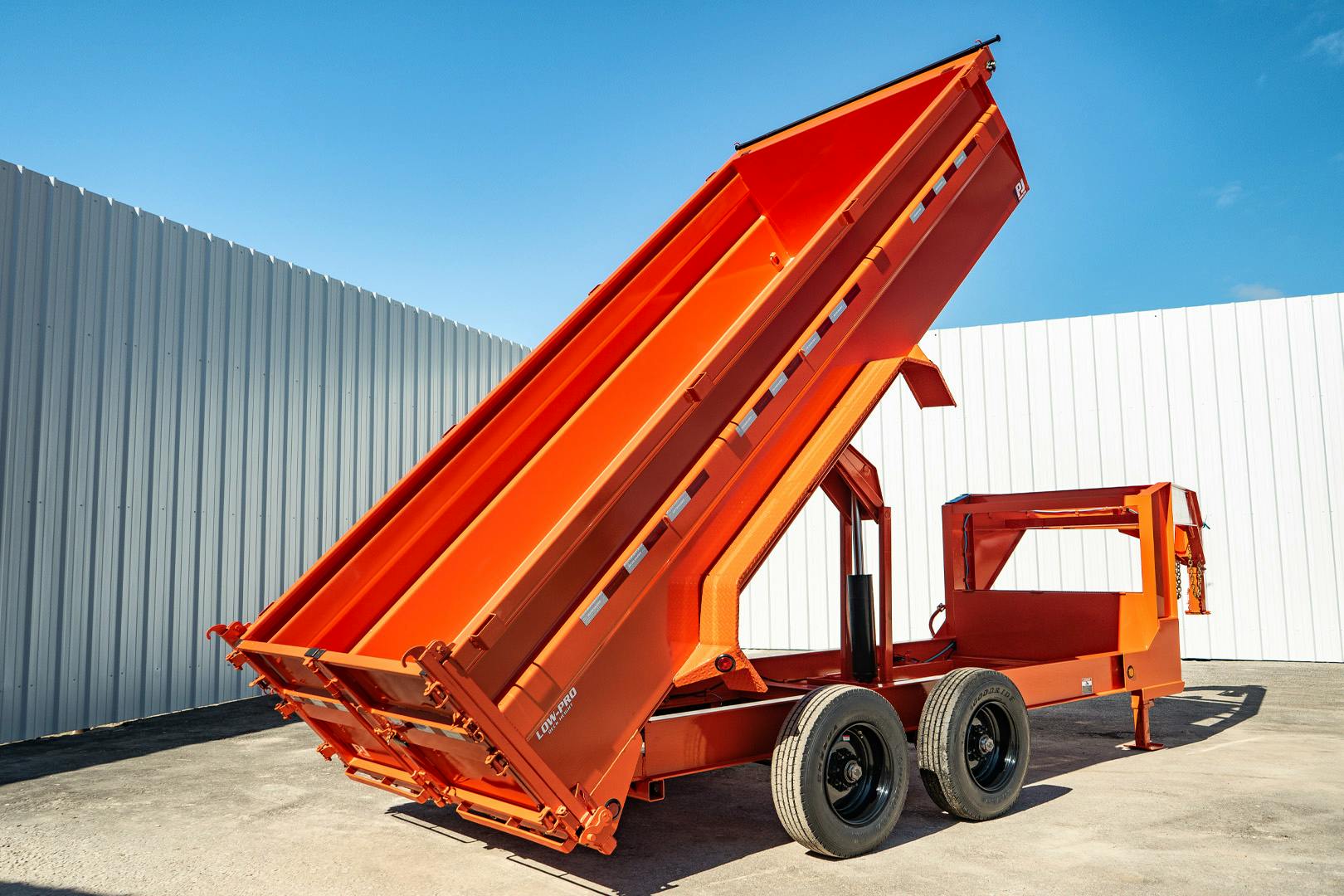PJ Trailers 16'x83" Gooseneck HD Low Pro Dump Trailer w/ 3' Sides (DE) - Stock #87666 - Image 23 of 32