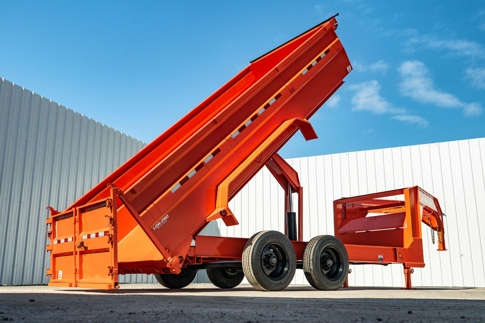 PJ Trailers 16'x83" Gooseneck HD Low Pro Dump Trailer w/ 3' Sides (DE) - Stock #87666 - Image 27 of 32