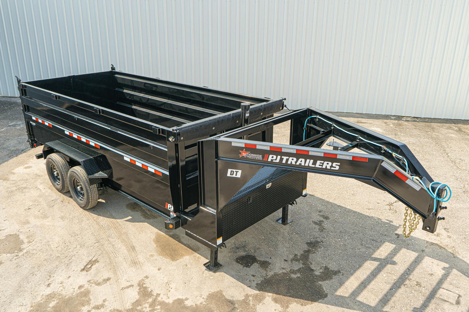 PJ Trailers 16'x83" Gooseneck Telescopic Dump Trailer w/ 4' Sides (DT) - Stock #87668 - Image 7 of 31