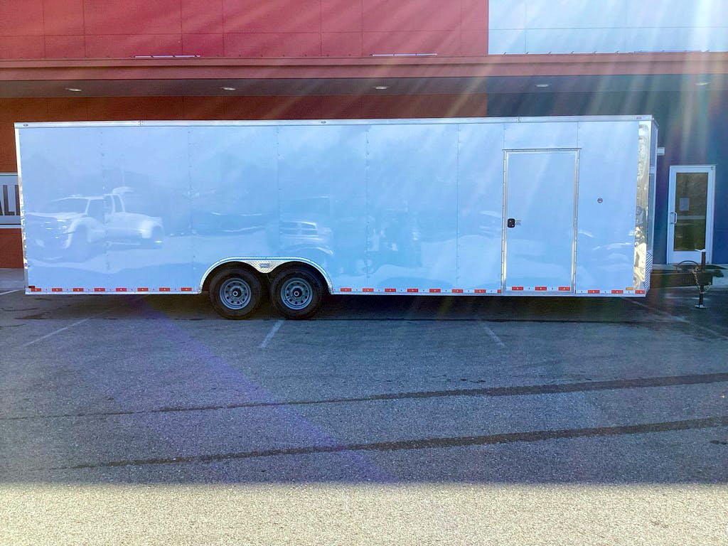 Spartan 8.5'x28' Enclosed Race Trailer w/ Rear Ramp Door (CR) - Stock #87670 - Image 2 of 10