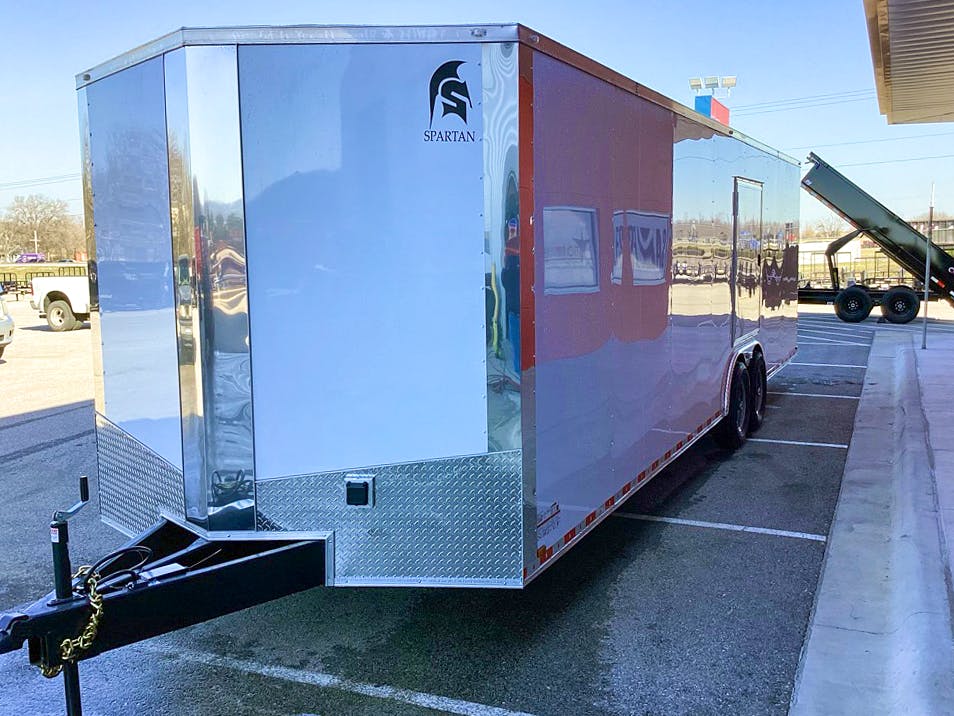 Spartan 8.5'x28' Enclosed Race Trailer w/ Rear Ramp Door (CR) - Stock #87670 - Image 4 of 10