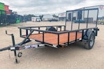 Texas Bragg 10'x77" Utility Trailer w/ 4' Gate (U1) Stock #87675 - Thumbnail 1