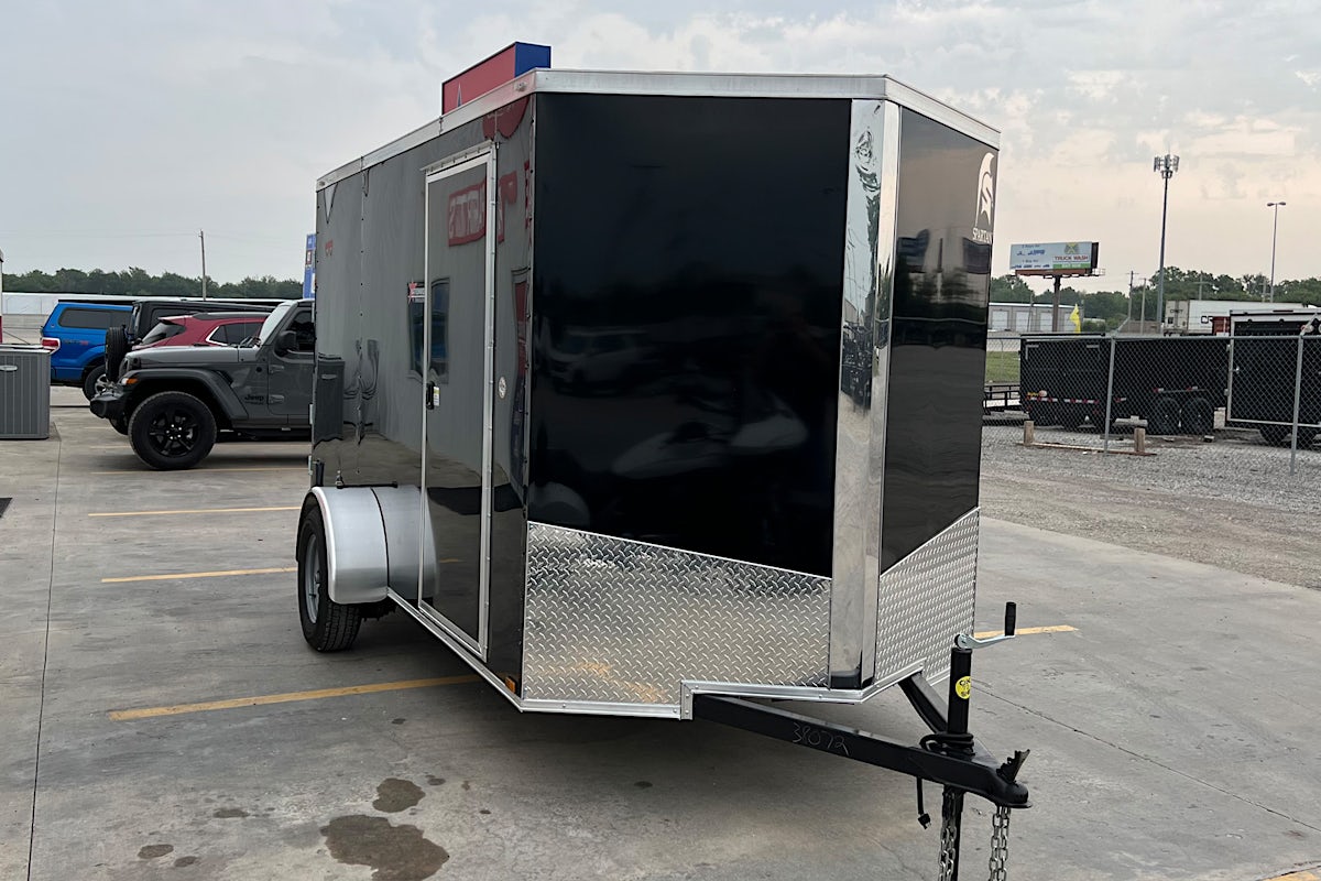 Spartan 6'x12' Enclosed Cargo Trailer w/ Rear Ramp Door (C1) - Stock #87688 - Image 2 of 2 Spartan 6'x12' Enclosed Cargo Trailer w/ Rear Ramp Door (C1) - Stock #87688 - Image 2 of 2