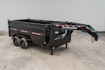 PJ Trailers 14'x83" 18k GN Low Pro Dump Trailer w/ 4' Sides (DX) Stock #87692 - Thumbnail 2