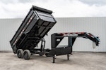 PJ Trailers 14'x83" 18k GN Low Pro Dump Trailer w/ 4' Sides (DX) Stock #87692 - Thumbnail 3